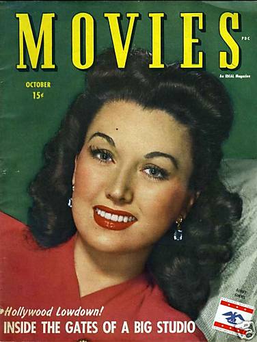 MODERN MOVIES (Ideal) magazine side cover October 1944