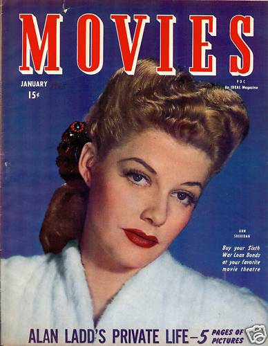 MODERN MOVIES (Ideal) magazine side cover January 1945