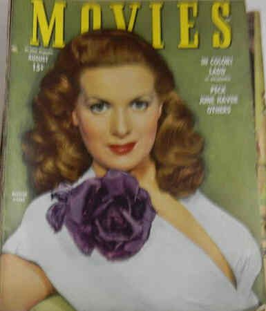 MODERN MOVIES (Ideal) magazine side cover August 1945