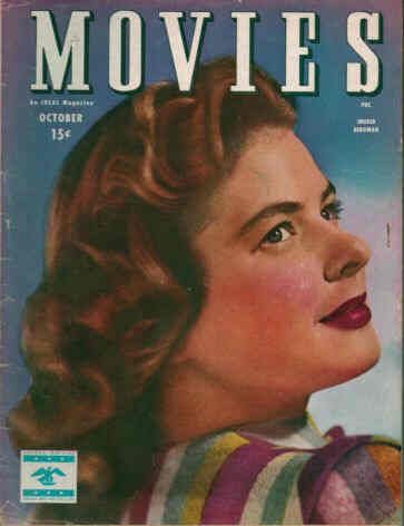 MODERN MOVIES (Ideal) magazine side cover October 1945