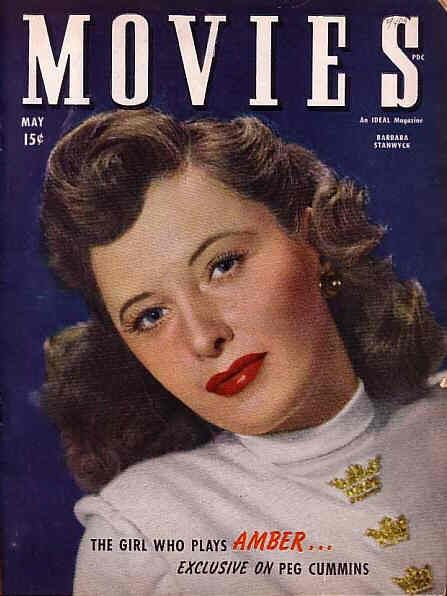 MODERN MOVIES (Ideal) magazine side cover May 1946