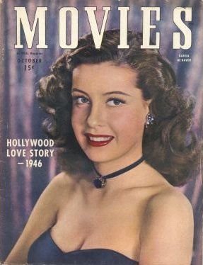 MODERN MOVIES (Ideal) magazine side cover October 1946