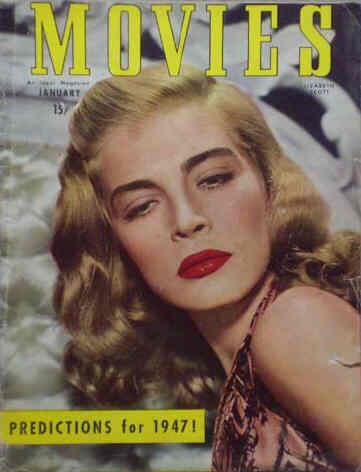 MODERN MOVIES (Ideal) magazine side cover January 1947