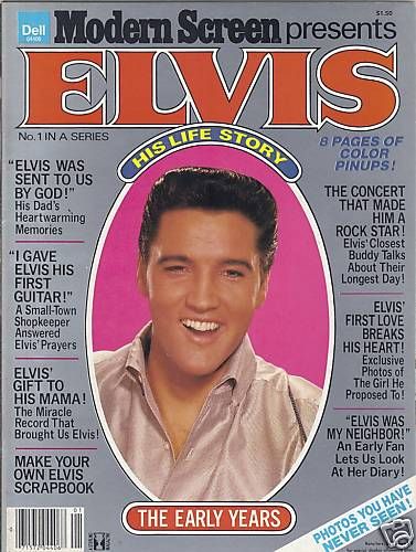 MODERN SCREEN PRESENTS ELVIS magazine cover Issue 1  1979