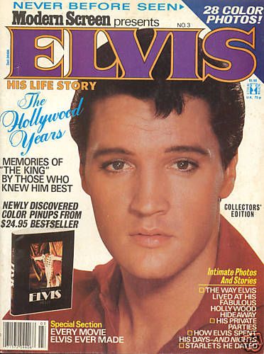 MODERN SCREEN PRESENTS ELVIS magazine cover Issue 3  1979