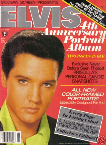 MODERN SCREEN PRESENTS ELVIS magazine cover Issue 6  1981