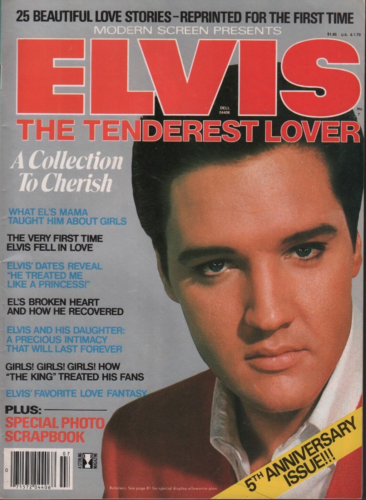 MODERN SCREEN PRESENTS ELVIS magazine cover Issue 7   1982