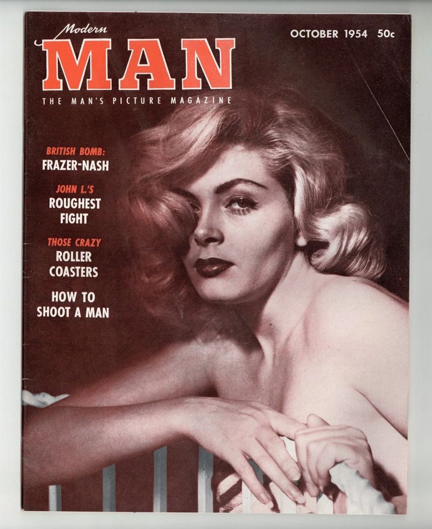 MODERN MAN magazine side cover  October 1954