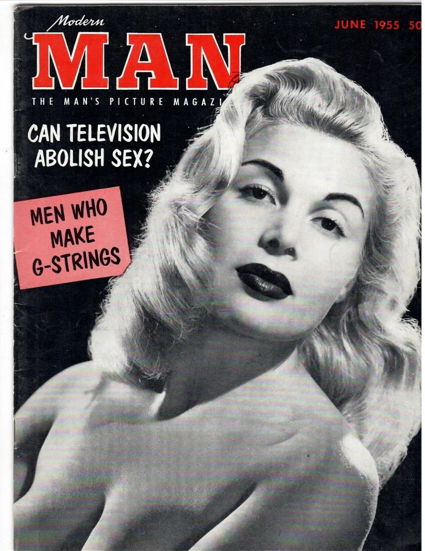 MODERN MAN magazine side cover  June 1955