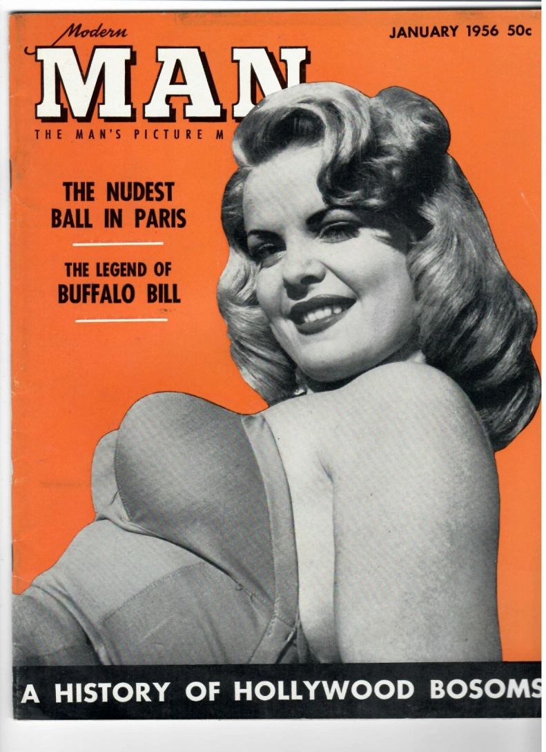 MODERN MAN magazine side cover  January 1956