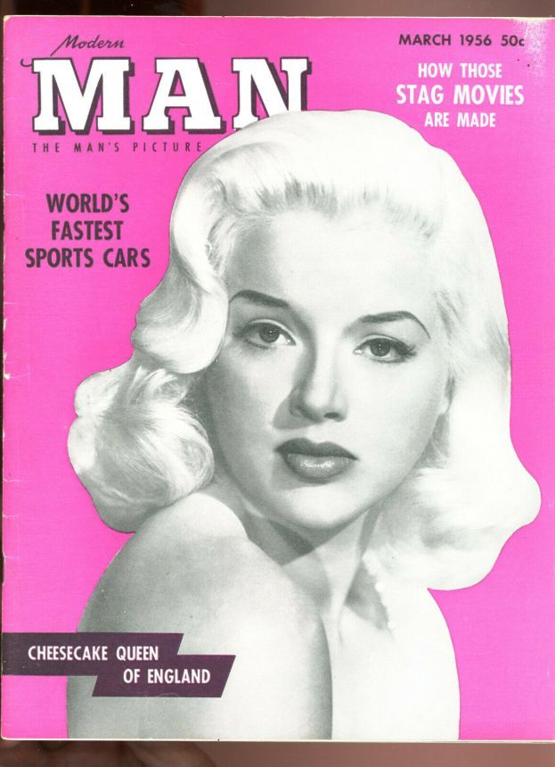 MODERN MAN magazine side cover  March 1956