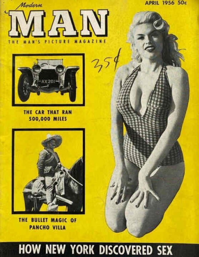 MODERN MAN magazine side cover  April 1956