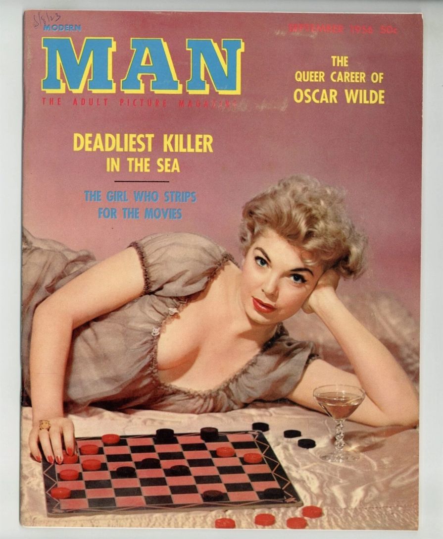 MODERN MAN magazine side cover  September 1956