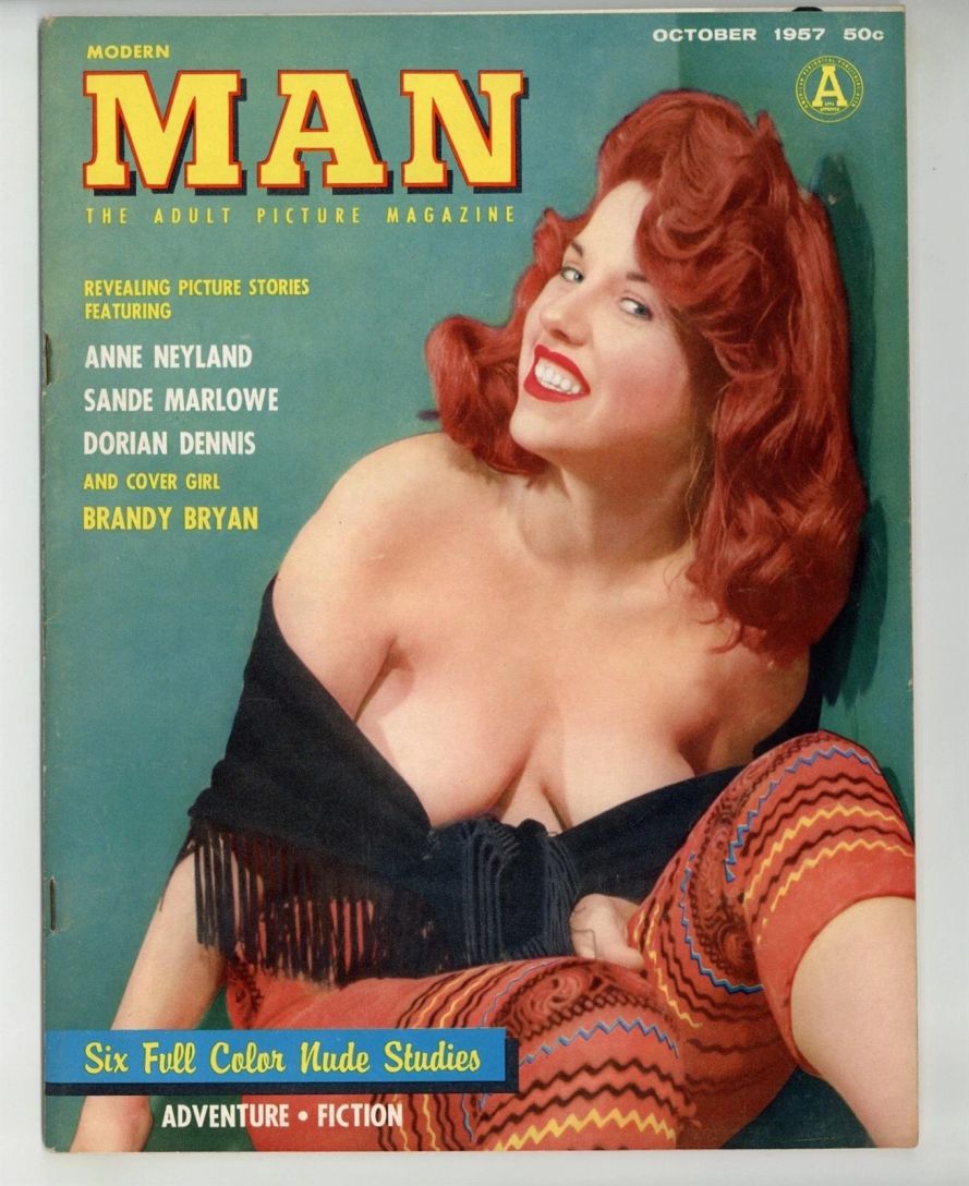 MODERN MAN magazine side cover  October 1957