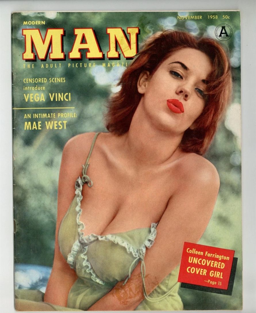 MODERN MAN magazine side cover  November 1958