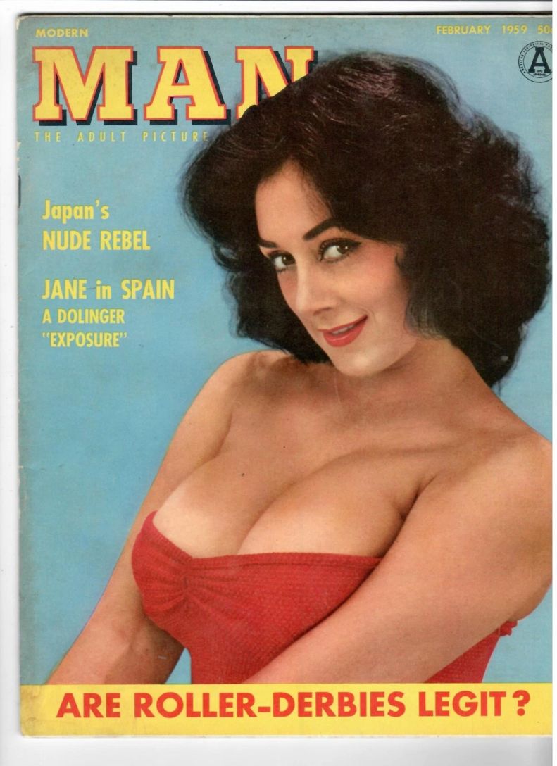 MODERN MAN magazine side cover  February 1959