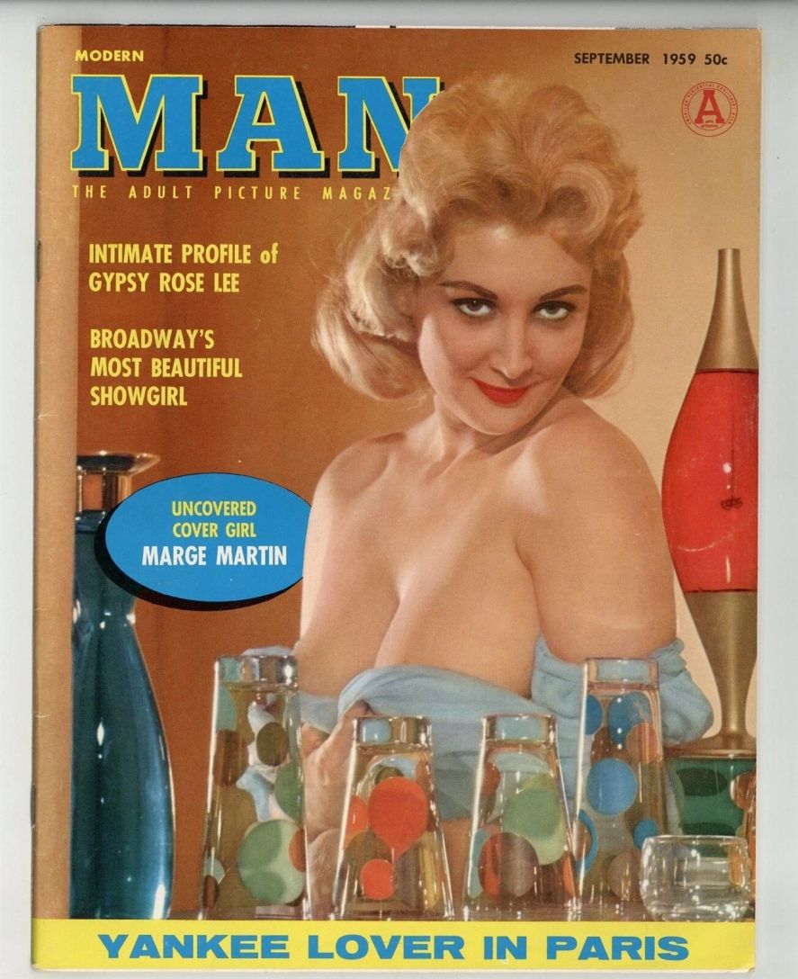 MODERN MAN magazine side cover  September 1959