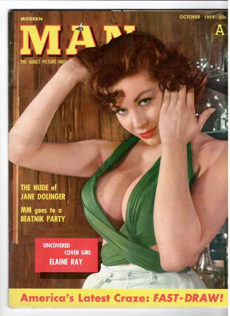 MODERN MAN magazine side cover  October 1959