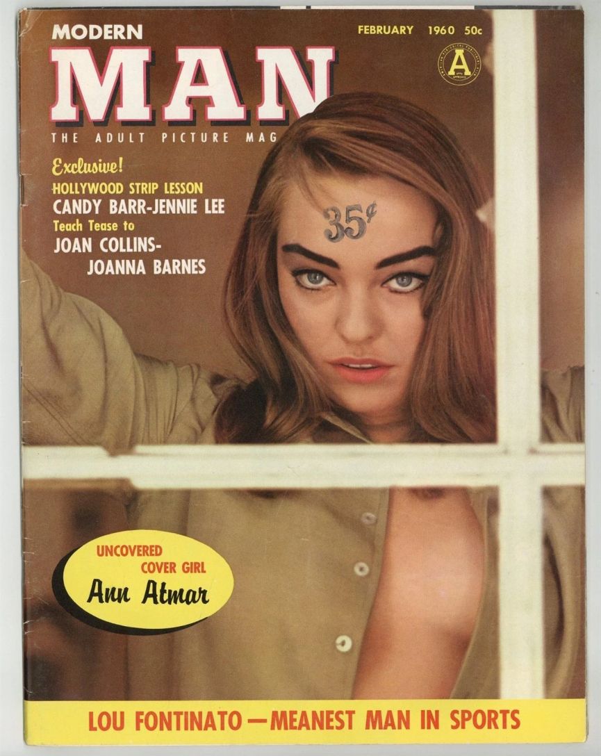 MODERN MAN magazine side cover  February 1960