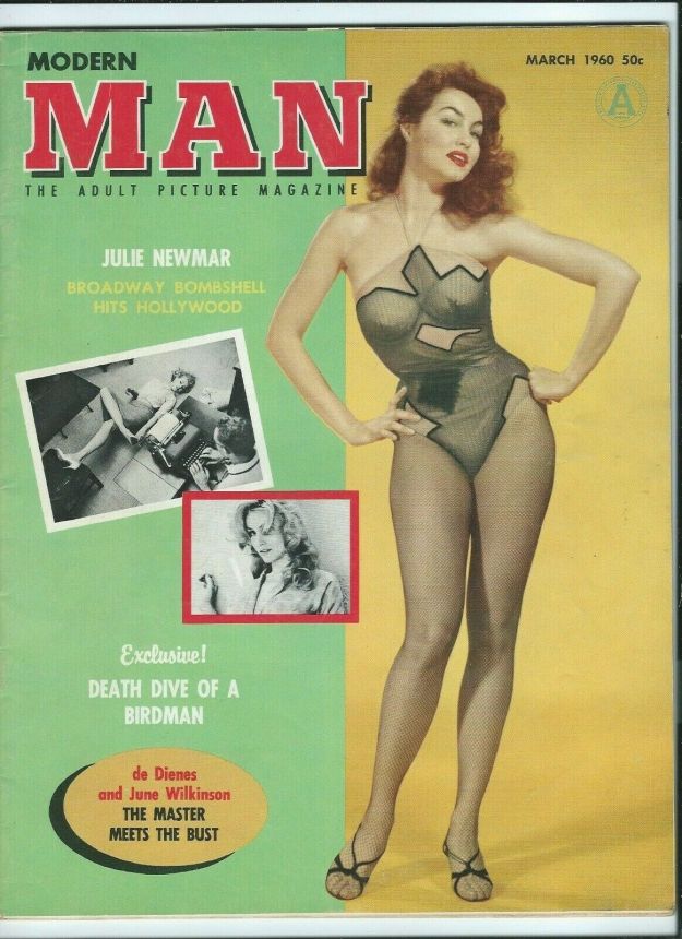MODERN MAN magazine side cover  March 1960