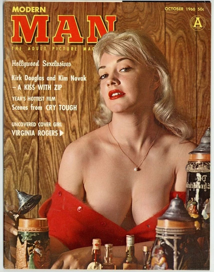MODERN MAN magazine side cover  October 1960