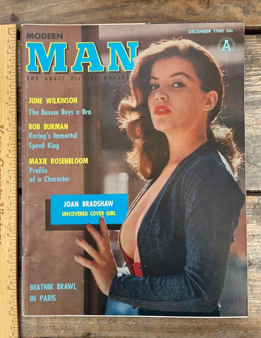 MODERN MAN magazine side cover  December 1960