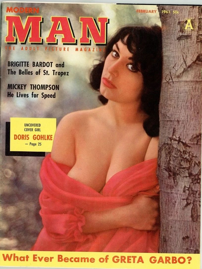 MODERN MAN magazine side cover  February 1961