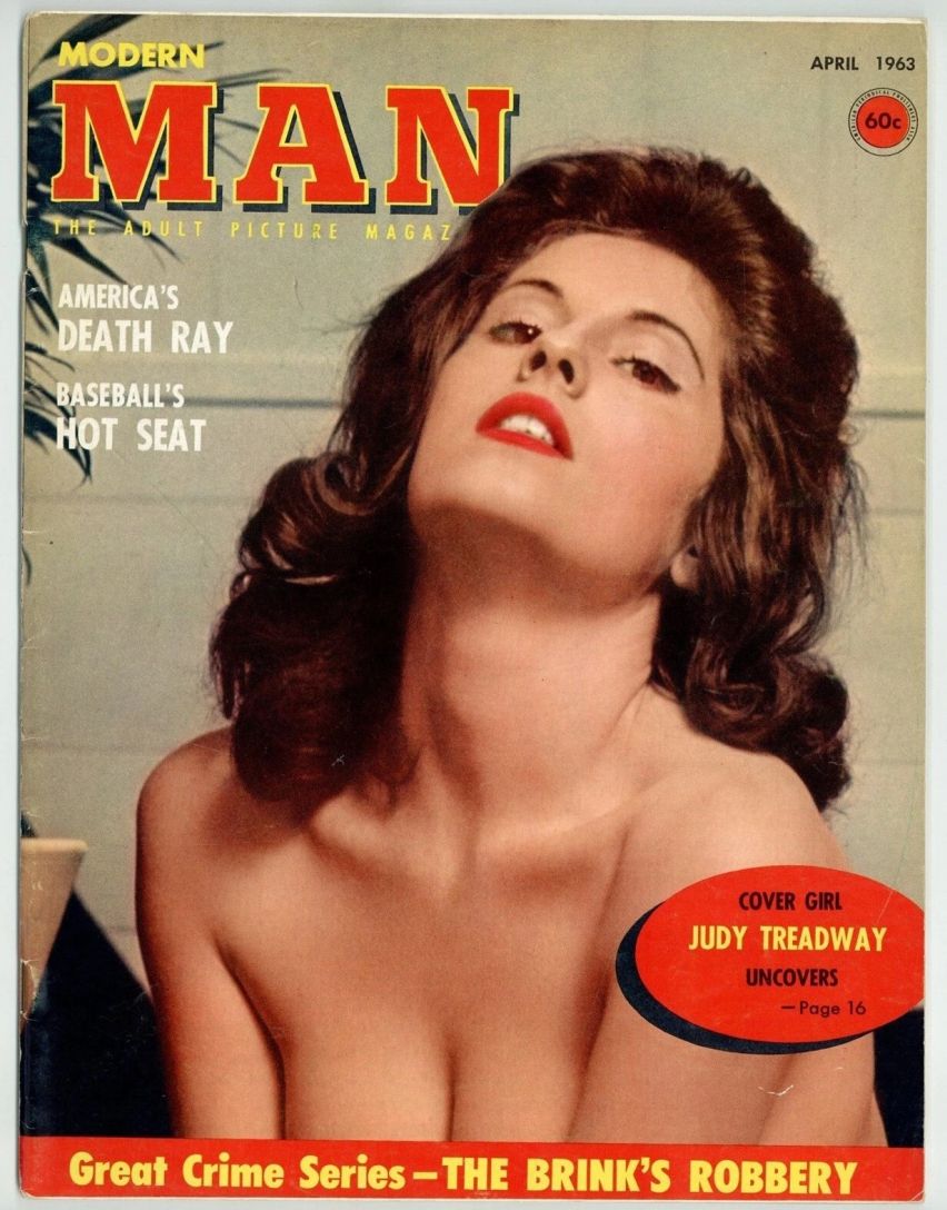 MODERN MAN magazine side cover  April 1963