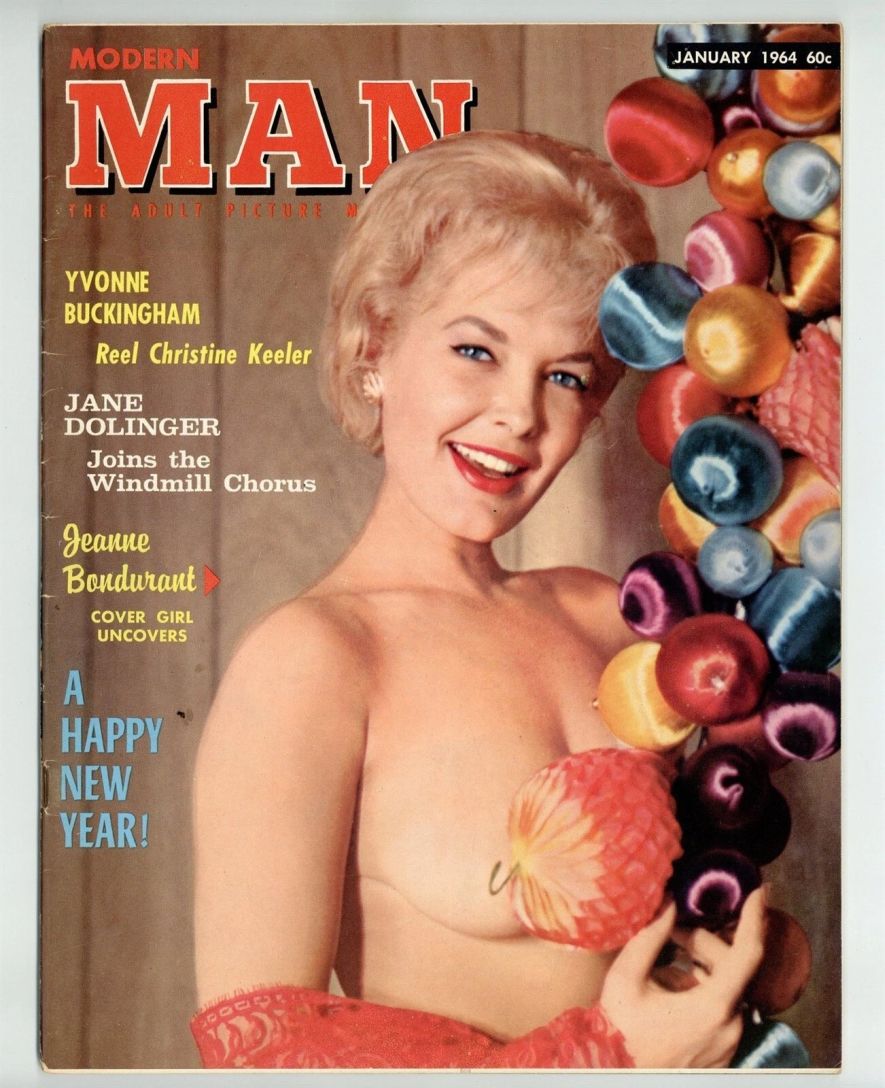 MODERN MAN magazine side cover  January 1964