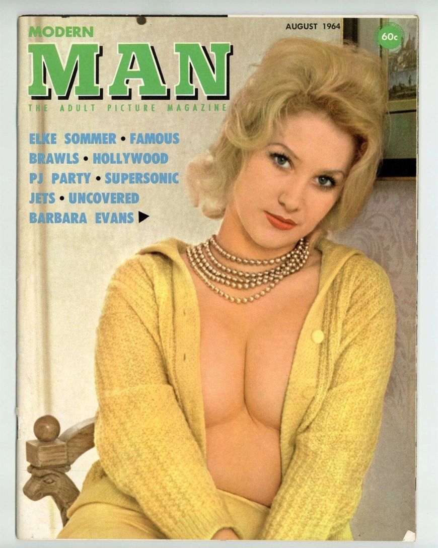 MODERN MAN magazine side cover  August 1964