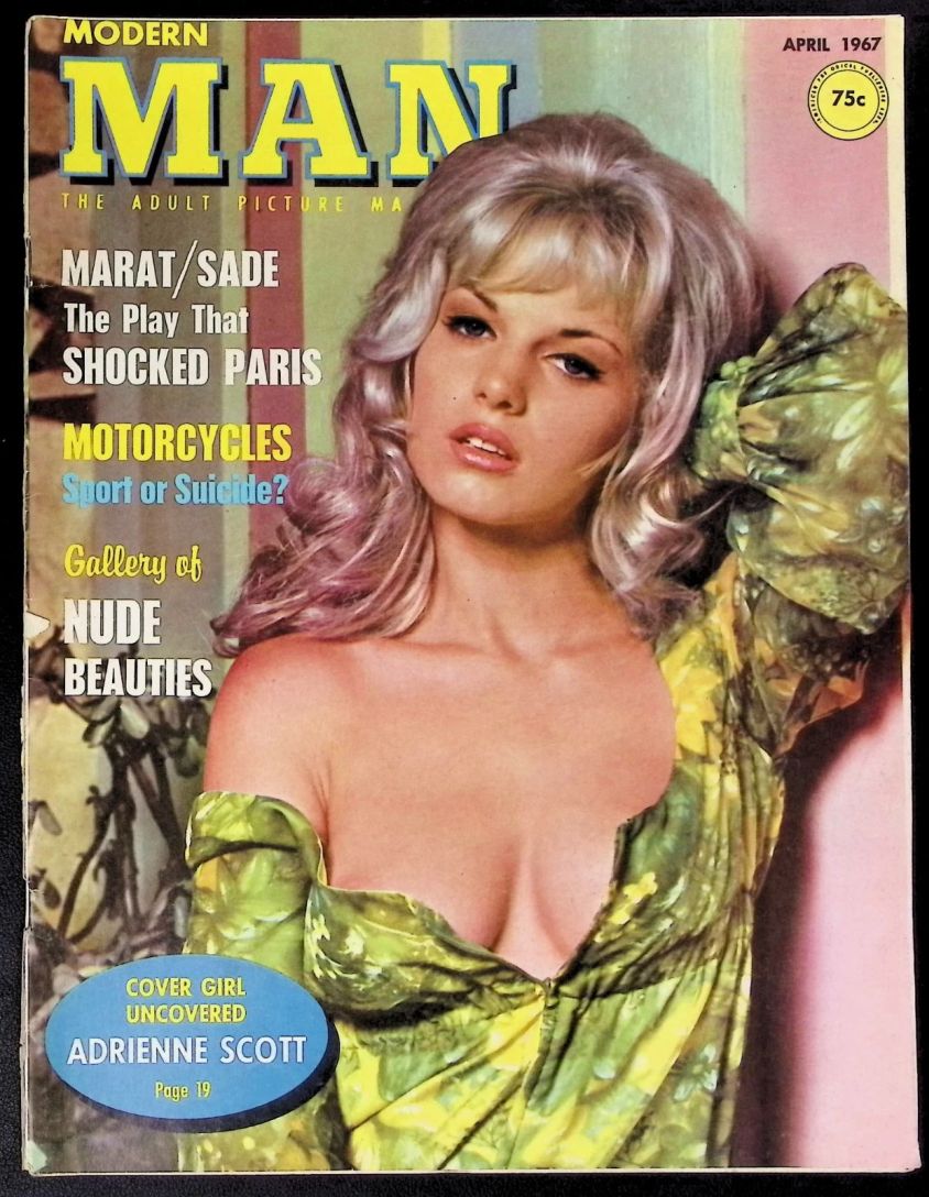 MODERN MAN magazine side cover  April 1967