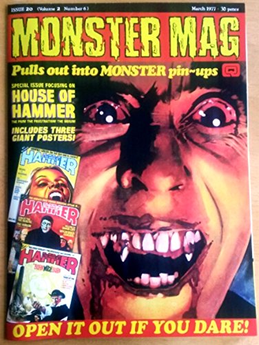 MONSTER MAG magazine side cover Issue 20 March 1977