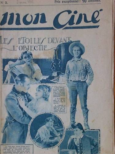 MON CINE magazine cover Issue 2 2 March 1922