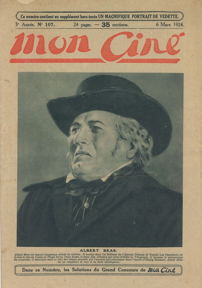 MON CINE magazine cover Issue 107 6 March 1924