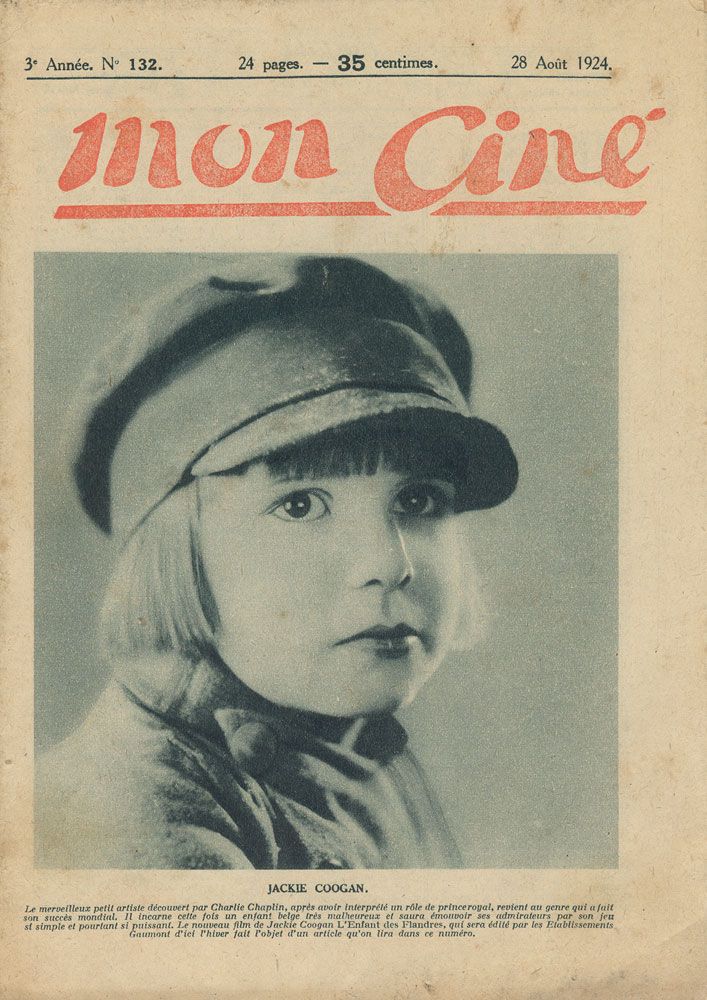 MON CINE magazine cover Issue 132 28 August 1924