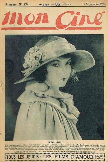 MON CINE magazine cover Issue 134 11 September 1924