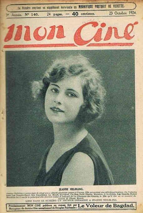 MON CINE magazine cover Issue 140 23 October 1924