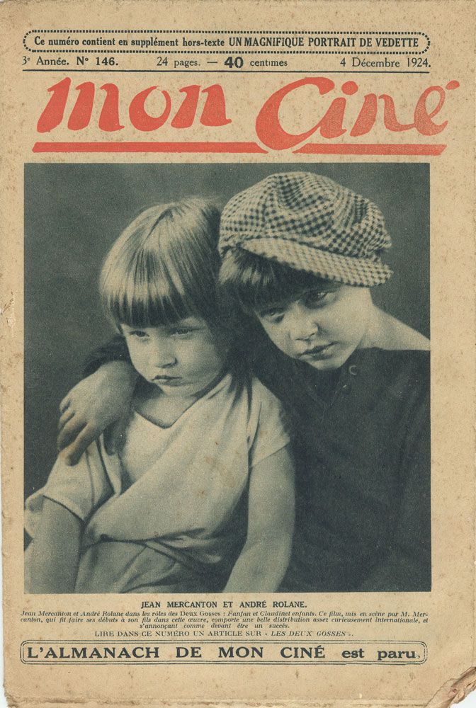 MON CINE magazine cover Issue 146 4 December 1924