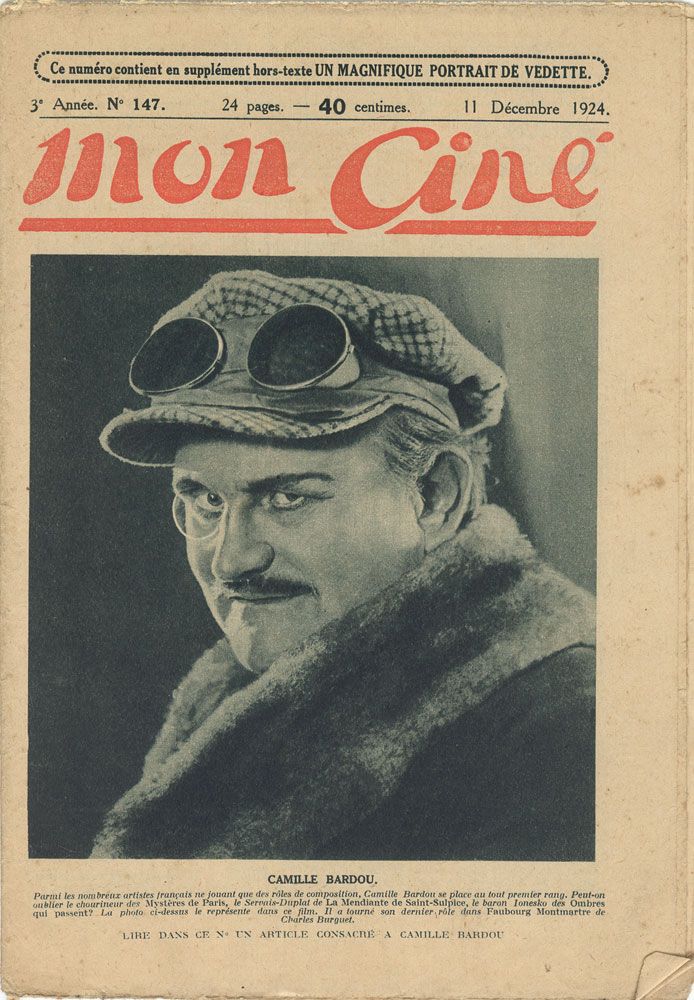 MON CINE magazine cover Issue 147 11 December 1924