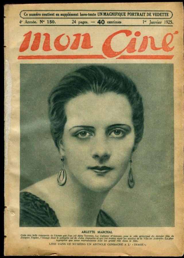 MON CINE magazine cover Issue 150 1 January 1925