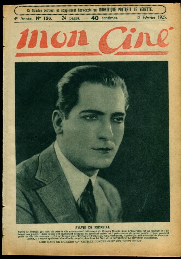 MON CINE magazine cover Issue 156 12 February 1925