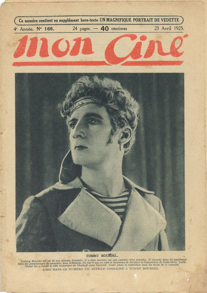 MON CINE magazine cover Issue 166 23 April 1925