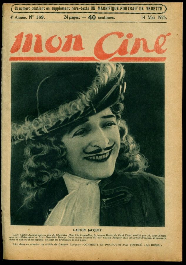 MON CINE magazine cover Issue 169 14 May 1925