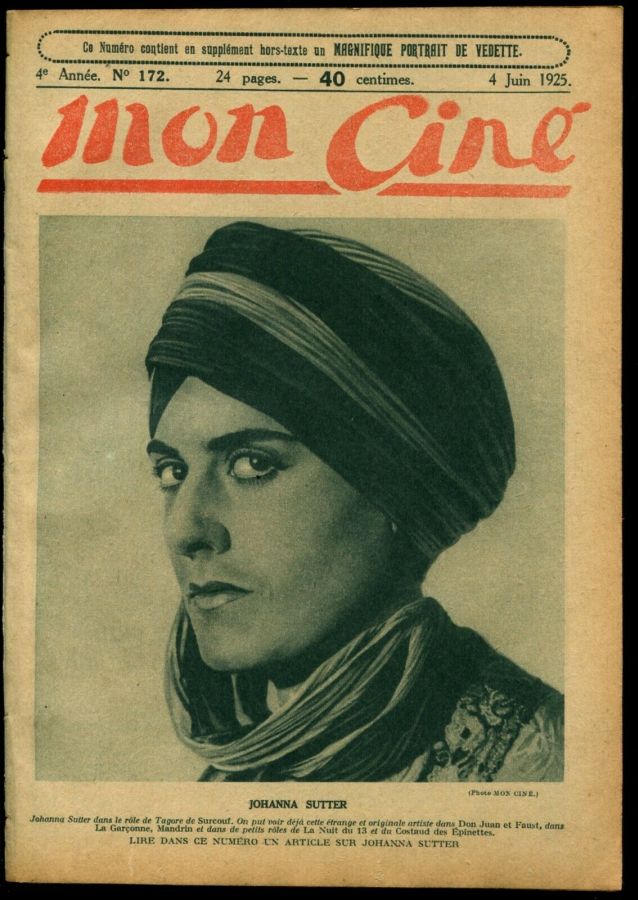 MON CINE magazine cover Issue 172 4 June 1925