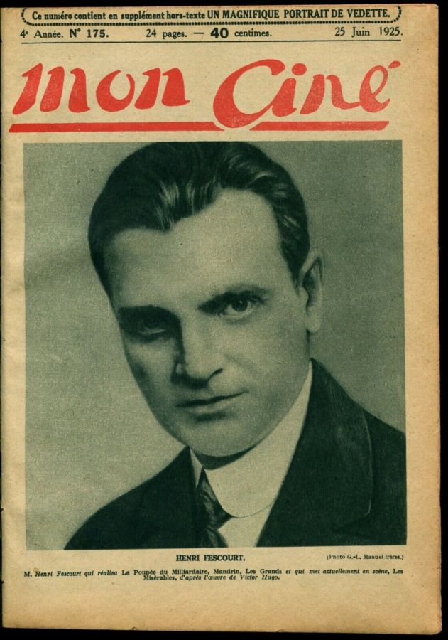 MON CINE magazine cover Issue 175 25 June 1925