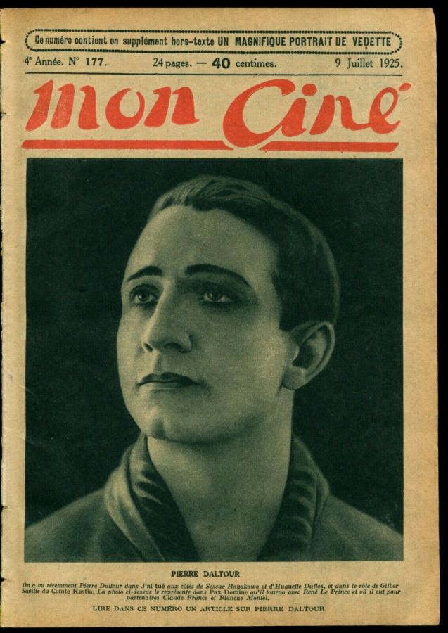 MON CINE magazine cover Issue 177 9 July 1925