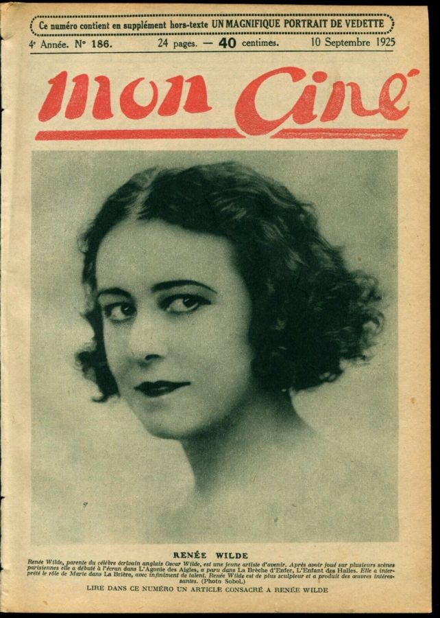MON CINE magazine cover Issue 186 10 September 1925
