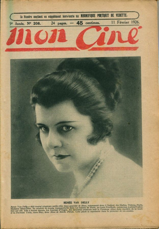 MON CINE magazine cover Issue 208 11 February 1926