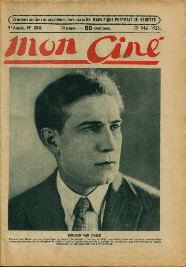 MON CINE magazine cover Issue 222 20 May 1926