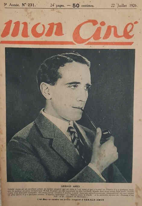 MON CINE magazine cover Issue 231 22 July 1926